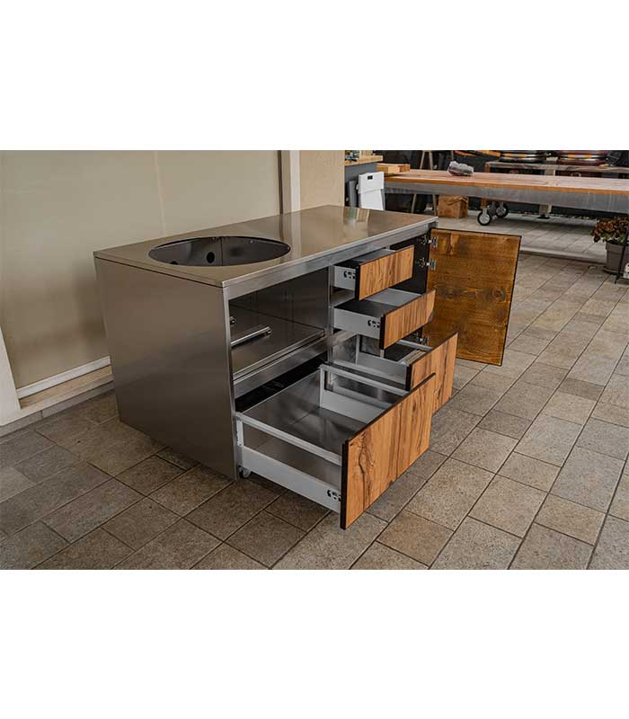 Kamado Kitchen – Carrello per barbecue BBQ Grill - immagine 5