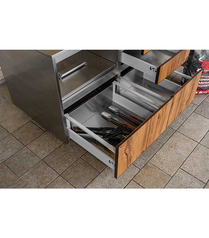 Kamado Kitchen – Carrello per barbecue BBQ Grill - immagine 6
