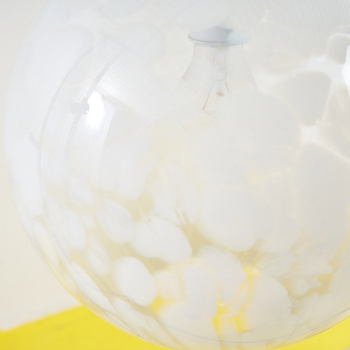 lampadario vintage a boccia in vetro anni 70 - immagine 7