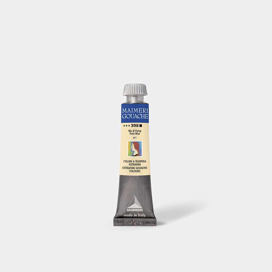 Colore Maimeri Gouache da 20ml – BLU DI PARIGI – Cod.398 - immagine 2
