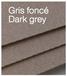 Foglio Pastelmat Clairefontaine – mis.70x100cm – 360gr – grigio scuro – 2 Fogli