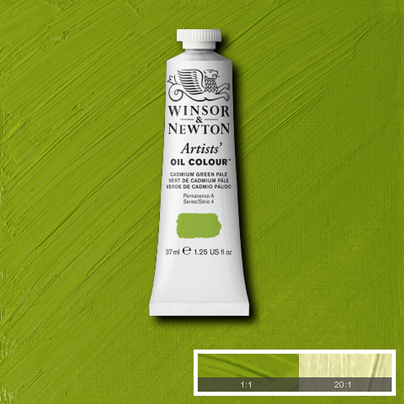 Colori ad Olio extra-fini Winsor & Newton “Artists” da 37ml – VERDE DI CADMIO PALLIDO – 084 - immagine 2
