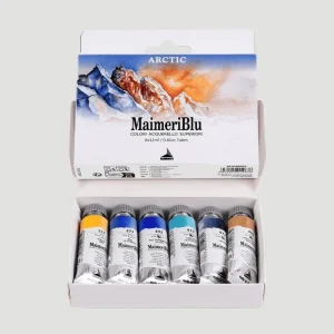 Set acquerelli Maimeri Blu Artic 6 tubi 12ml