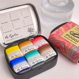 Set Acquerelli A.Gallo – Core Set – 6 mezzi godet – Edizione limitata 200 anni Poggi